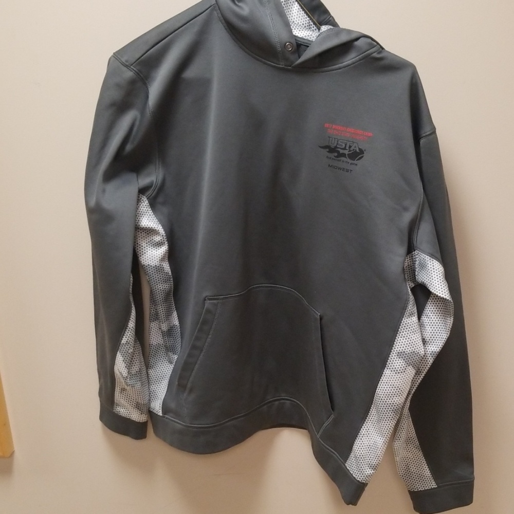 Sport-Tek Sized Large Mens Gray Hoodie